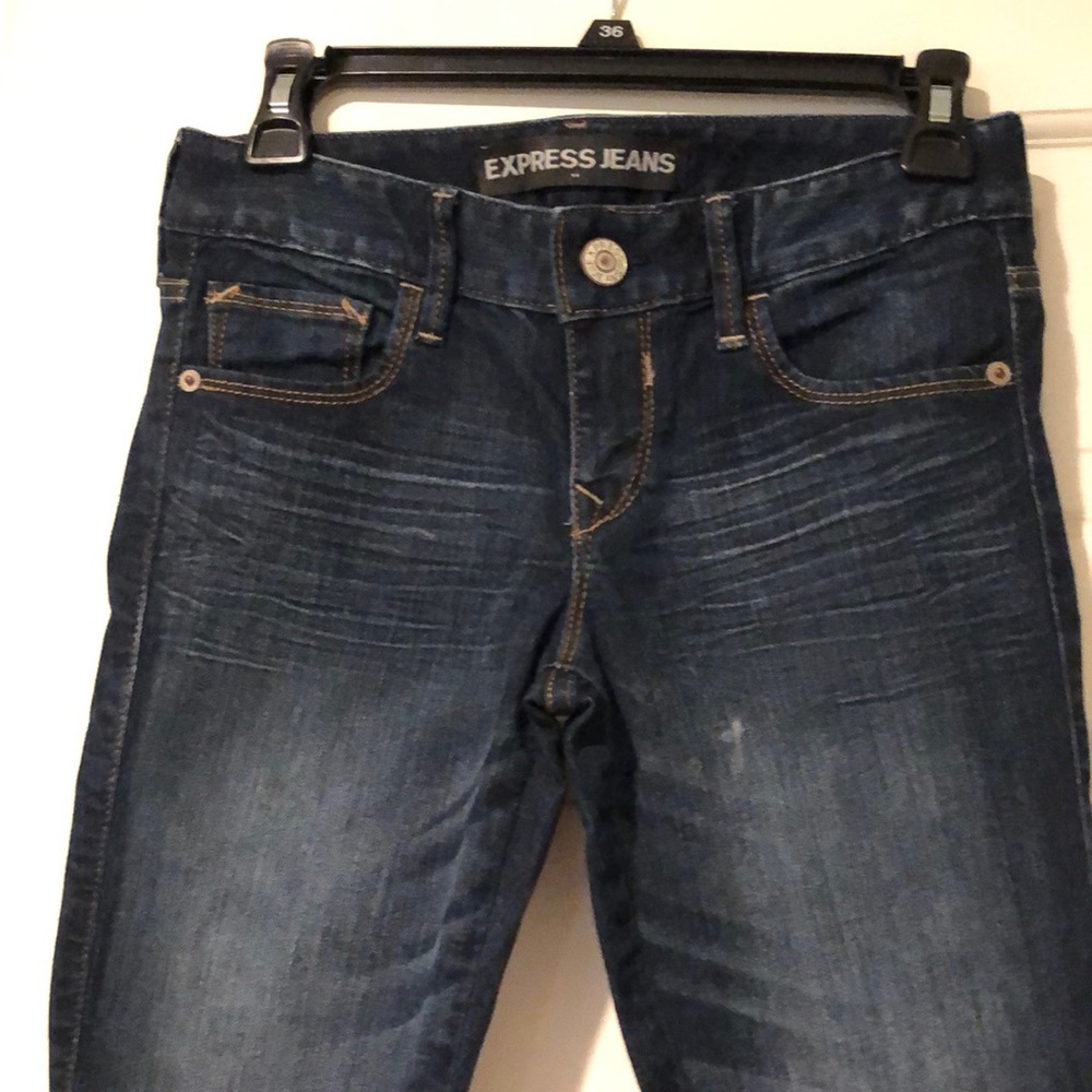 Express jeans with ankle zipper